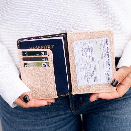 Wallets, Handbags & Accessories Passport And Vaccine Credit Card Wallet