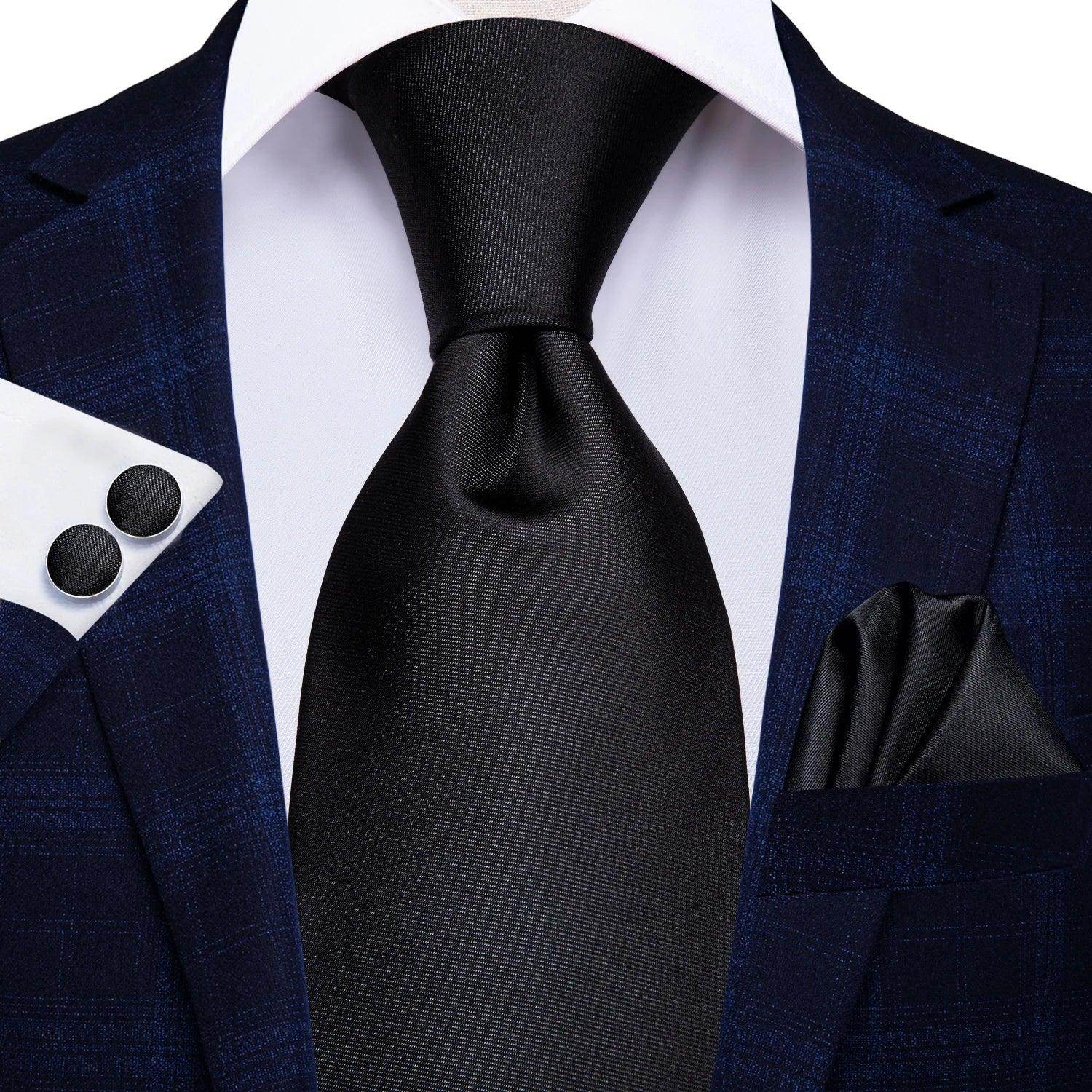 Pastel Solid Silk Wedding Ties Cufflink Set - VacationGrabs