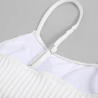 Women's patchwork Brazilian bikini set, stylish and ideal for beach days