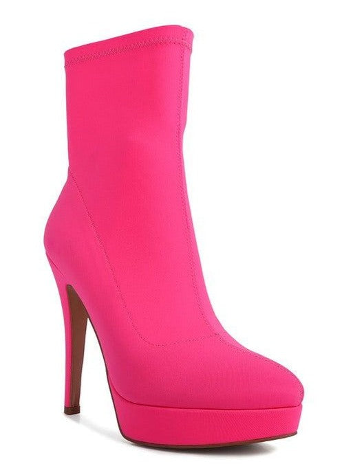 Women's Shoes - Boots Patotie High Heeled Lycra Ankle Boot