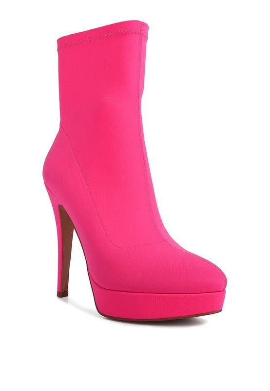 Women's Shoes - Boots Patotie High Heeled Lycra Ankle Boot
