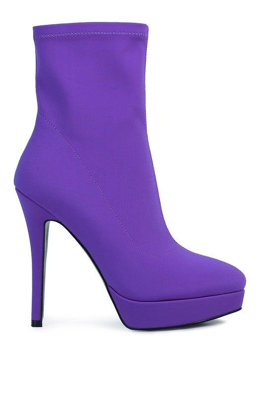 Women's Shoes - Boots Patotie High Heeled Lycra Ankle Boot