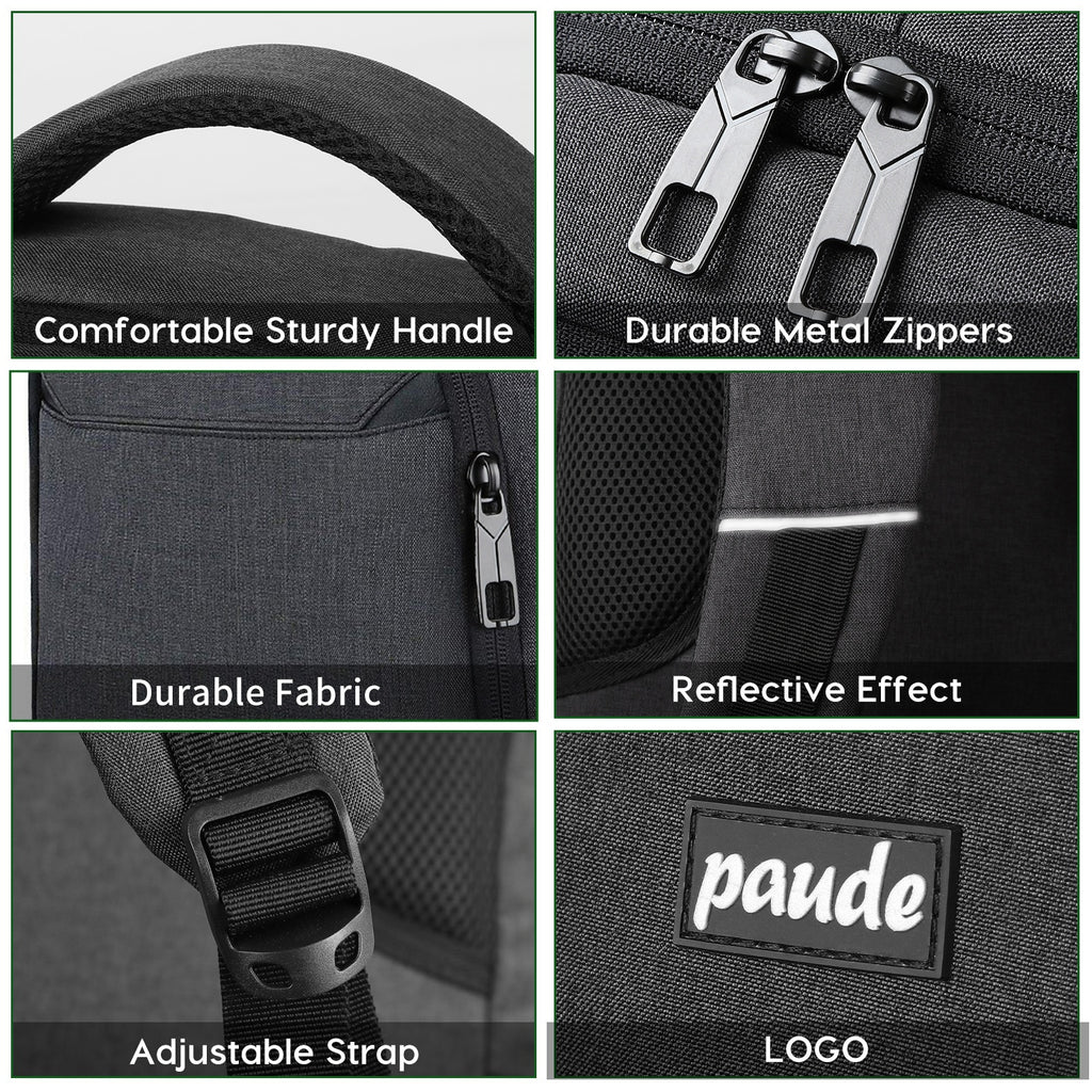 Durable travel backpacking backpack with metal zippers and adjustable strap