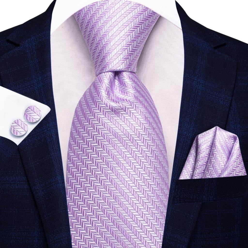 Peacock Blue Silk Wedding Ties Cufflinks Set - VacationGrabs