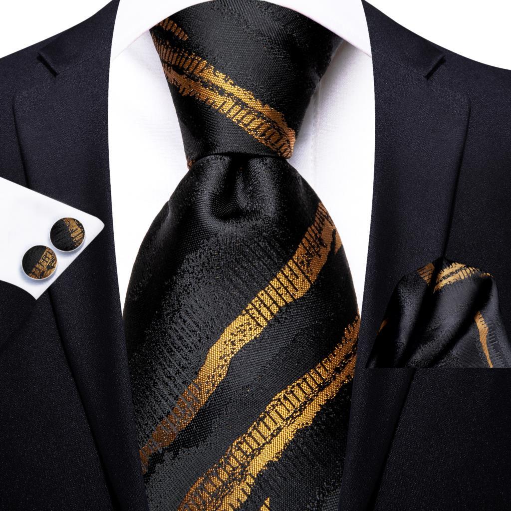 Men's Accessories - Ties Peacock Blue Silk Wedding Ties For Men Hanky Cufflinks Gift Mens