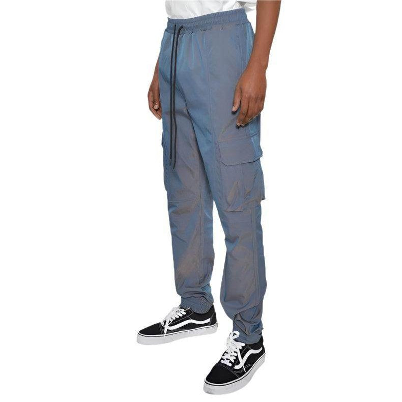 Mens Peacock Iridescent Jogger Pants - VacationGrabs