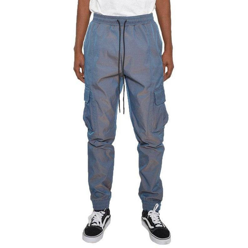 Mens Peacock Iridescent Jogger Pants - VacationGrabs