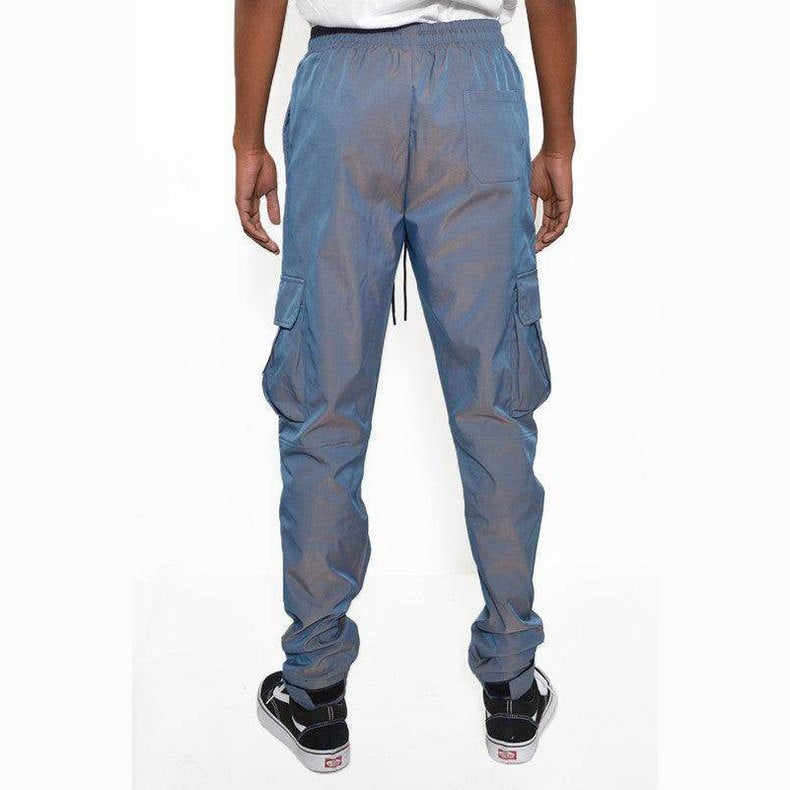 Mens Peacock Iridescent Jogger Pants - VacationGrabs