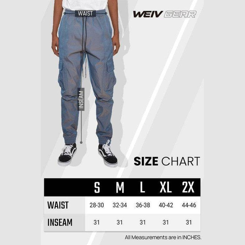 Mens Peacock Iridescent Jogger Pants - VacationGrabs