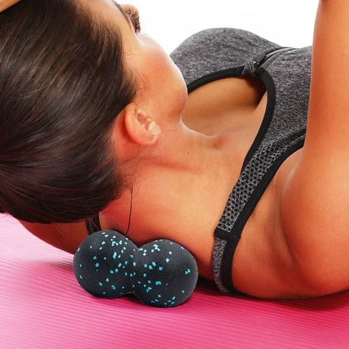 Black peanut massage ball for muscle relaxation and tension relief