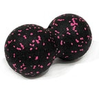 Black and pink peanut massage ball for muscle relaxation