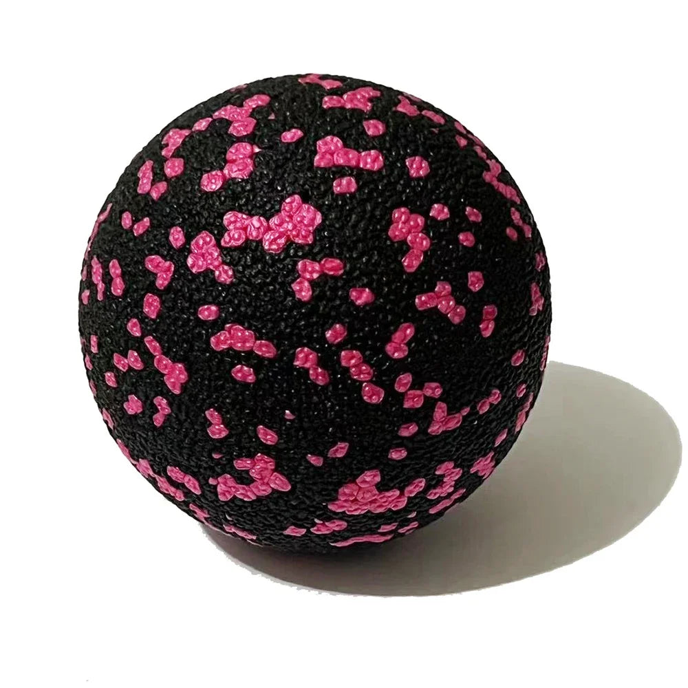 Black and pink peanut massage ball for muscle relaxation