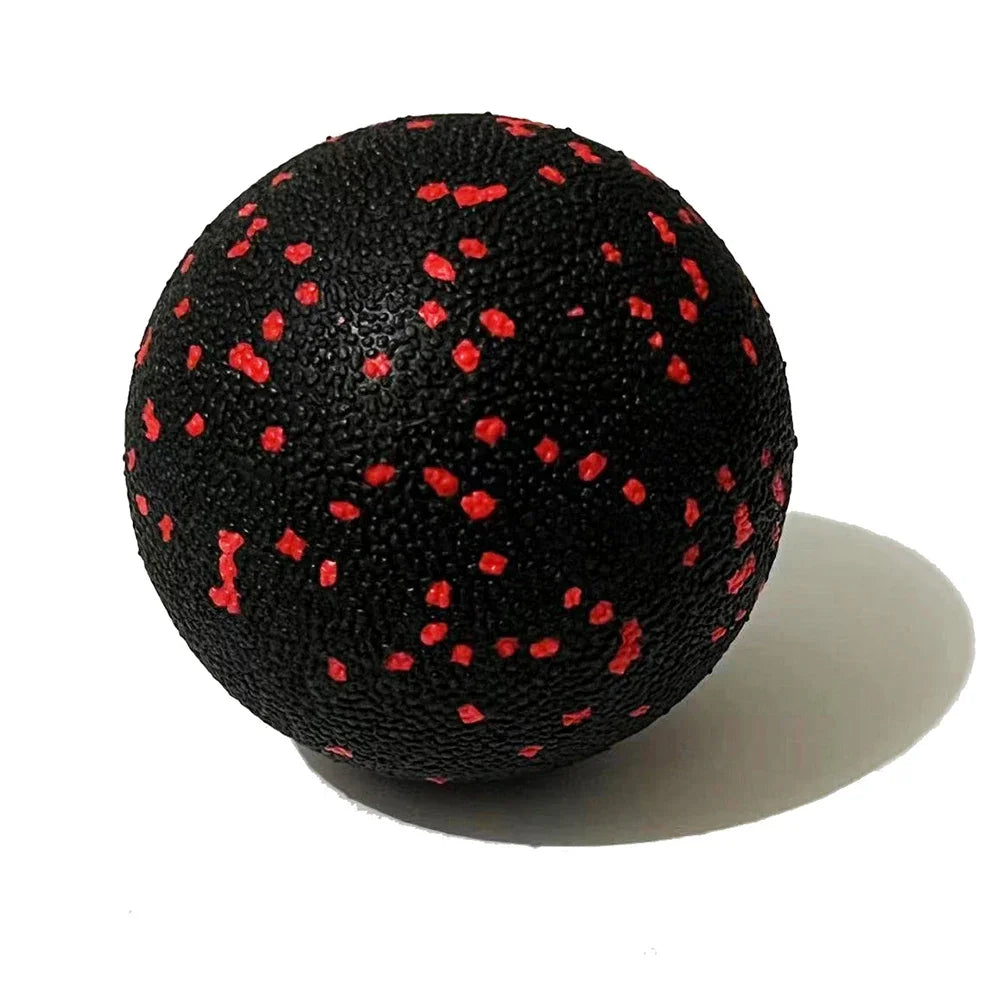 Black and red peanut massage ball for muscle relaxation
