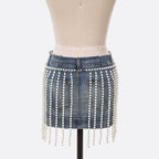 Pearl Drop Statement Curtain Chain Belt - VacationGrabs