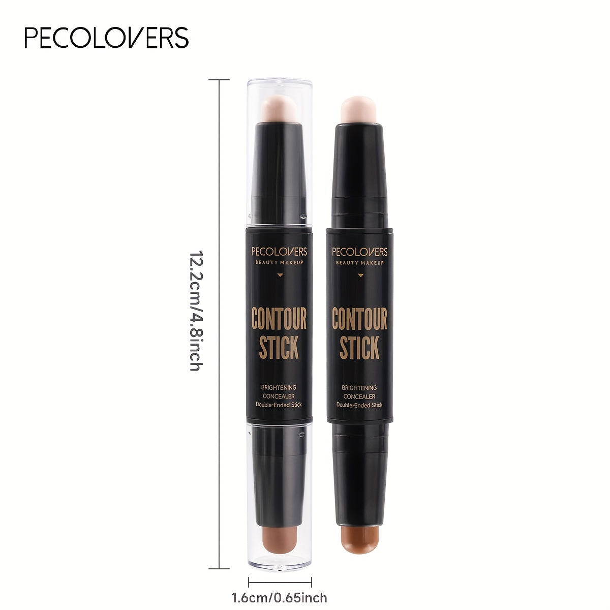 PecoLovers contour stick in dual shades for defining eyes lips face makeup