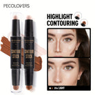 PecoLovers contour stick for eyes lips face makeup, dual-ended in light shade