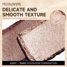 Pecolovers eyeshadow in a stick, light and dark shades for gradient eye looks