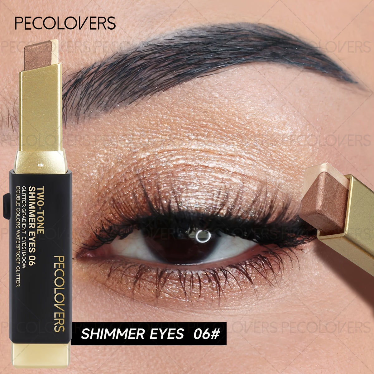 PECOLOVERS shimmer eyeshadow in a stick for radiant eye looks