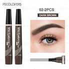 Dark brown waterproof eyebrow pen, perfect for defining brows
