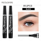 Black waterproof eyebrow pen for long-lasting, precise eyebrow application