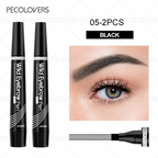 Black waterproof eyebrow pen for long-lasting, precise eyebrow application