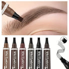 Waterproof eyebrow pen in various shades for long-lasting application