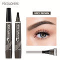 Grey brown waterproof eyebrow pen for precise eyebrow definition