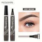Grey brown waterproof eyebrow pen for precise eyebrow definition