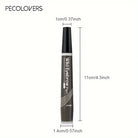 Pecolovers waterproof eyebrow pen in brown, perfect for precise brow definition