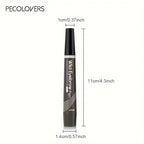 Pecolovers waterproof eyebrow pen in brown, perfect for precise brow definition