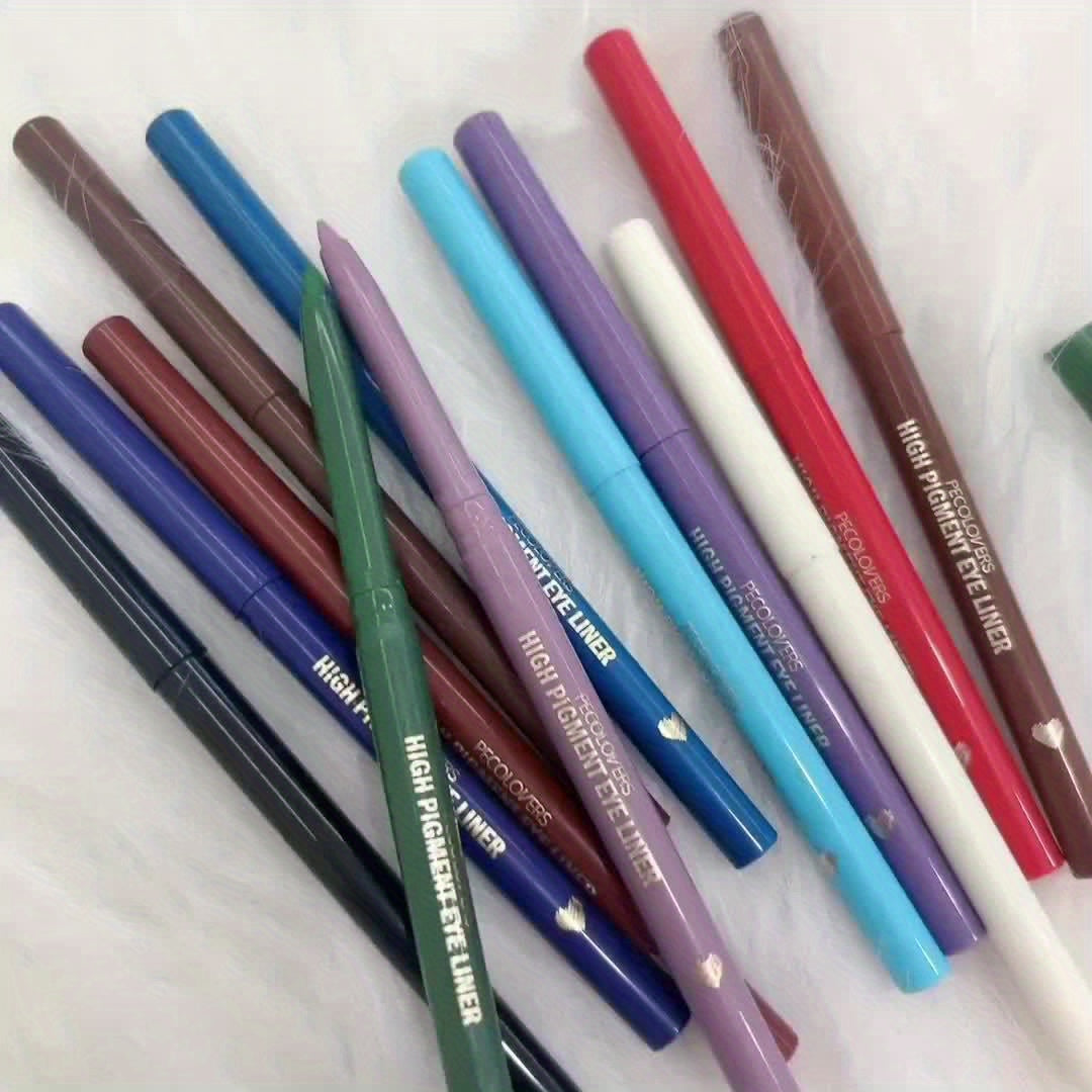 Assorted waterproof eyeliner pencils in various colors by VacationGrabs