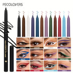 Waterproof eyeliner in various vibrant colors, perfect for bold eye makeup looks