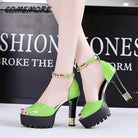 Women's Shoes - Heels Peep Toe Platform High Heels Pumps Woman Shoes