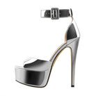 Women's Shoes - Heels Peep Toe Platform Shoes Thin Heels Ankle Strap Heels