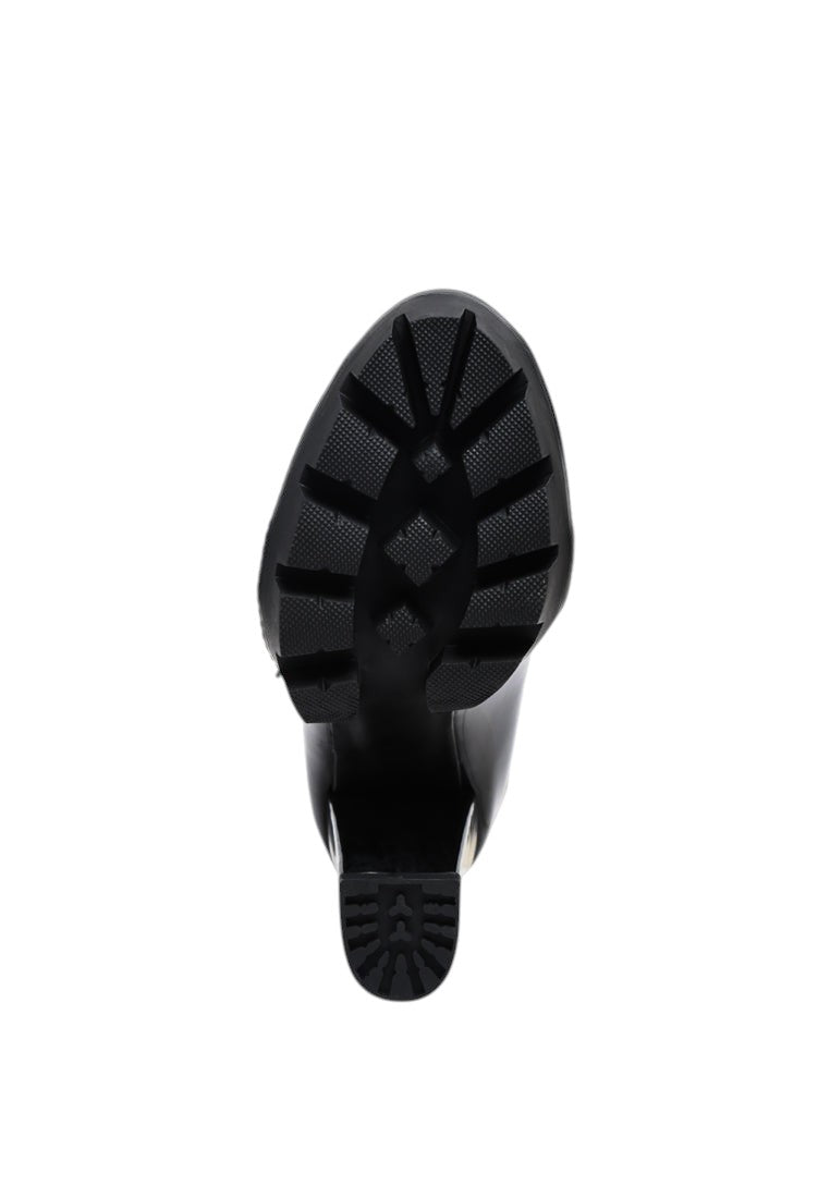 Peepque Peep Toe Lace-Up Booties