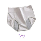 Gray women's undergarments designed for period on underwear use