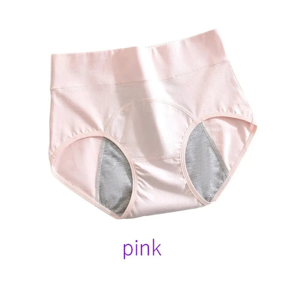Women's pink period on underwear made with soft, comfortable fabric