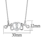 Personalized mom pendant necklace featuring sparkling heart design and delicate chain for stylish mothers