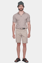 The Mercerized Cotton Polo (Pale Beige)