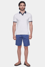 The Mercerized Cotton Open Polo (Monaco White)