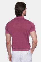 The Mercerized Cotton Polo (Fuschia)