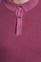 The Mercerized Cotton Polo (Fuschia)