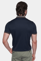 The Mercerized Cotton Polo (Navy Olive)