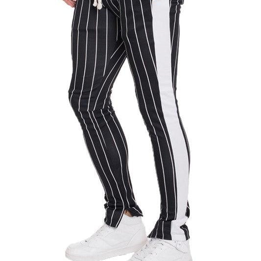 Men's Pants - Joggers Pin Stripe Track Pants