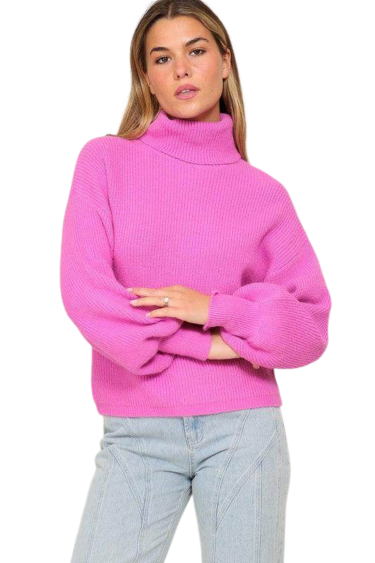 Lumiere Pink Cozy Fall Sweater for Women