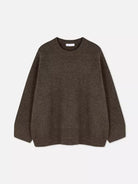 Cozy brown oversized sweater for women from SHOMICOBOUTIQUE, perfect for layering or casual wear