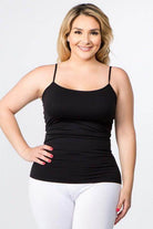 Yelete women's pink seamless tank top with adjustable straps for a comfortable fit