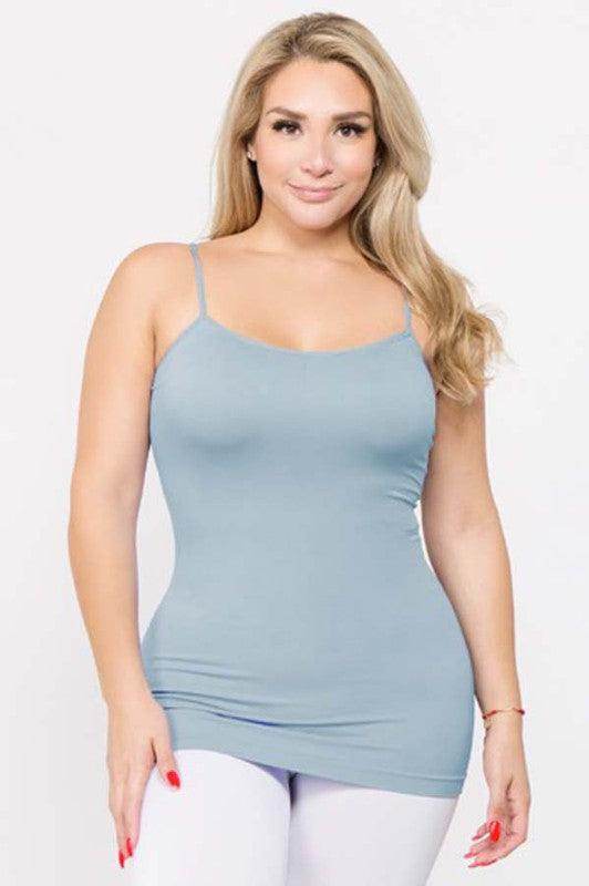 Yelete women's pink seamless tank top with adjustable straps and a flattering fit