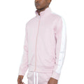 Pink Single Stripe Track Jacket - VacationGrabs