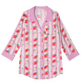 Pink strawberry sleep shirt for women, comfy and stylish for bedtime